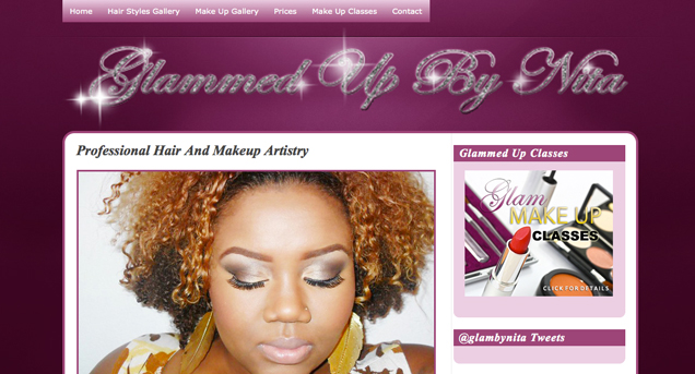 Web Design for Professional Makeup Artist